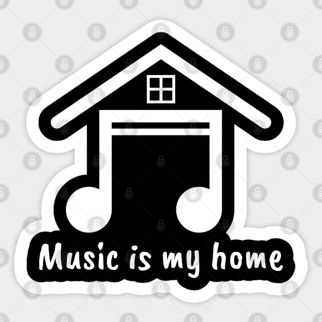 music is my home Sticker by Khenyot